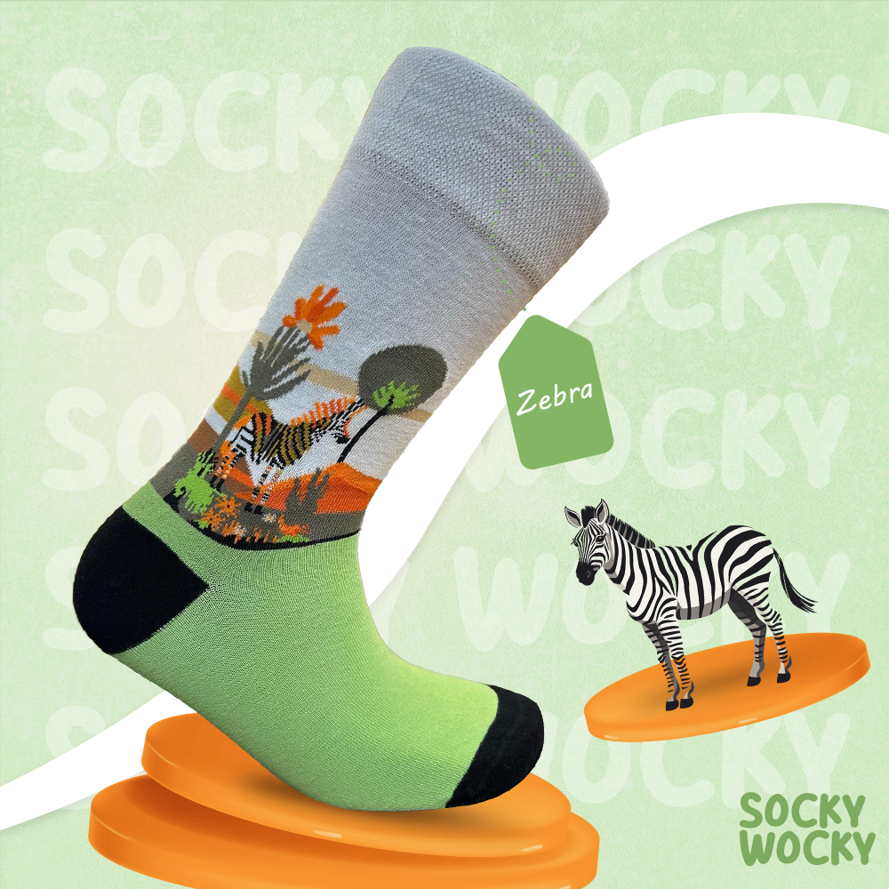 Zebra Socks Safari Stripe Edition